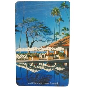 Vintage Halekulani Waikiki Beach Honolulu Hotel Room Key Card 2003 Collectible